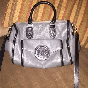 Michael Kors Black and grey crossbody purse